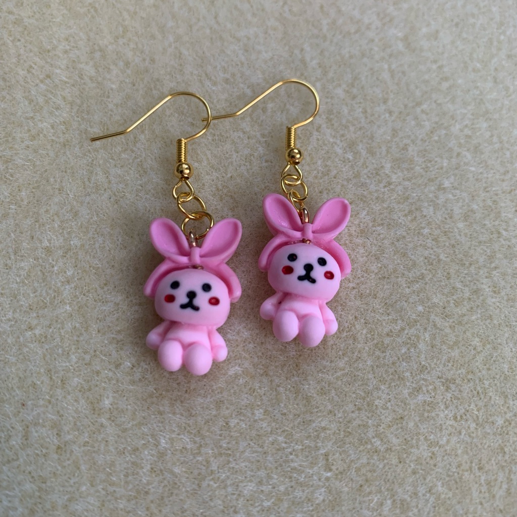 *3 For $20* Adorable Pink Bear With Bunny Headband